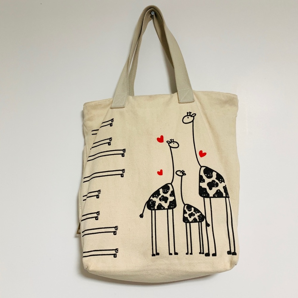 Giraffe Canvas Multi Pocket Machine Washable Bag - image 8